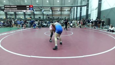 170 lbs Cons. Sub-quarters - Afebia Aemere, Lake Stevens Wrestling Club vs Isabella Chapa, Omak Wrecking Crew