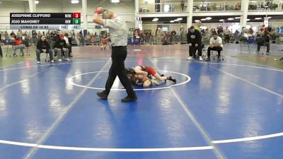 63 lbs Consi Of 16 #2 - Josephine Clifford, None vs Jojo Mahoney, New England Gold WC