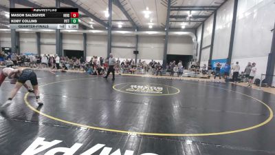 100 lbs Quarterfinal - Mason Salsgiver, Hershey vs Koby Collins, Pittsburgh