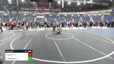 46 lbs Quarterfinal - Isaiah Lopez, Lopez Wrestling Inc vs Jiovani Rodriguez, Victory WC