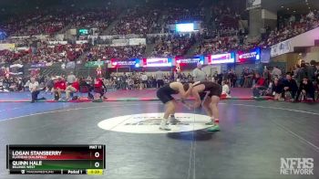 AA - 170 lbs Cons. Round 3 - Logan Stansberry, Flathead (Kalispell) vs Quinn Hale, Billings West