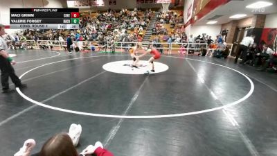 100 lbs Cons. Round 2 - Valerie Forgey, Natrona County vs Maci Grimm, Central