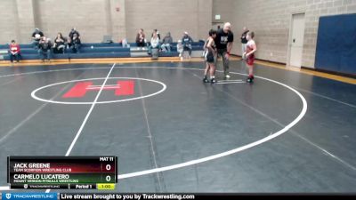 77 lbs Round 2 - Jack Greene, Team Scorpion Wrestling Club vs Carmelo Lucatero, Mount Vernon Pitbulls Wrestling