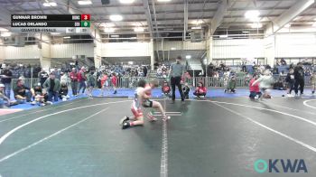 64 lbs Quarterfinal - Gunnar Brown, Duncan Demon Wrestling vs Lucas Orlando, SEO Wrestling Club