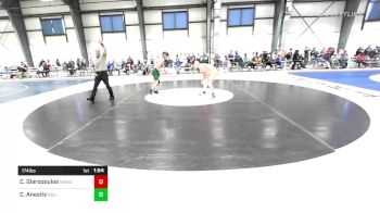 174 lbs Quarterfinal - CJ Glaropoulos, Western New England vs Chase Anestis, Plymouth