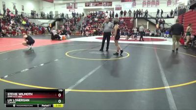 170 lbs Quarterfinal - Stevie Wilmoth, Iowa City High vs Liv Lonergan, Clinton