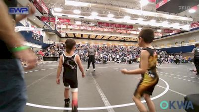 49 lbs Consi Of 8 #2 - Asher Fanshier, Clinton Youth Wrestling vs Maximus Crawford, Southmoore SaberCats Wrestling