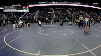 107 lbs Champ. Round 1 - Katie Simmons, Laney vs Olyvia Brown, West Rowan