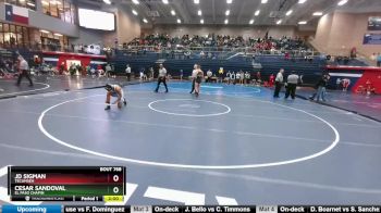 144 lbs Quarterfinal - JD Sigman, Tecumseh vs Cesar Sandoval, El Paso Chapin