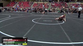 100 lbs Round 1 (6 Team) - Jayden Jones, Nebraska Wrestling Academy vs Miyah Thompson, Midwest Misfitz Pink