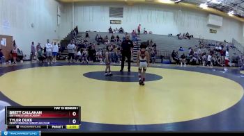 55 lbs Round 1 - Brett Callahan, Grit Wrestling Academy vs Tyler Duke, Perry Meridian Wrestling Club