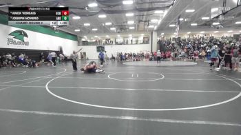 165 lbs Champ. Round 2 - Joseph Novero, AMDG vs Knox Verbais, Bethalto Civic Memorial