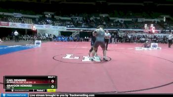 285 lbs Semis (4 Team) - Graydon Howard, Cox vs Cael DeNigris, Delaware Military Acad (DE)