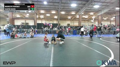 46 lbs Consi Of 8 #1 - Madelyn Fortney, Duncan Demon Wrestling vs Kastin Davis, Elgin Wrestling