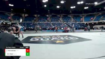 182 lbs 7th Place Match - Mack Piehl, Downers Grove South vs Josue Hernandez, Mt. Carmel