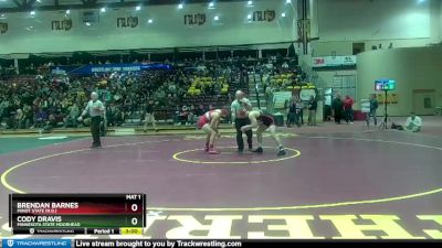 165 lbs Cons. Round 2 - Brendan Barnes, Minot State (N.D.) vs Cody Dravis, Minnesota State Moorhead