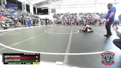 70 lbs Quarterfinal - Henson Carter, Paola vs Aiden Balderas, WTC