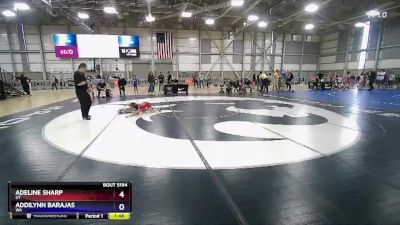 57 lbs Cons. Semi - Adeline Sharp, UT vs Addilynn Barajas, WA