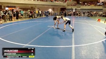 102 lbs Cons. Round 2 - Jacob Matthees, Z-M (Zumbrota/Mazeppa) vs Grayson Fast, WML (Windom/Mountain Lake)