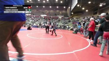 55 lbs 1st Place Match - Knox Kindrick, Mountain Home Flyers Youth Wrestling Club vs Jasper Johnson, Paris Wrestling Club