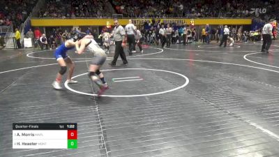 92 lbs Quarterfinal - Aaliyah Morris, Maplewood vs Hadley Heaster, Montgomery