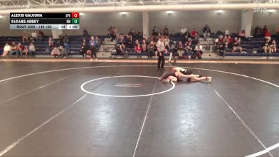 115-126 lbs Champ. Round 1 - Alexis Galusha, St. Paul Girls vs Sloane Abbey, Kearney Matcats