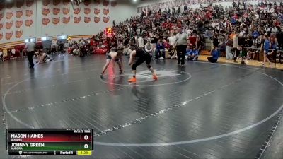 120 lbs Quarterfinal - Johnny Green, Aurora vs Mason Haines, Dundee