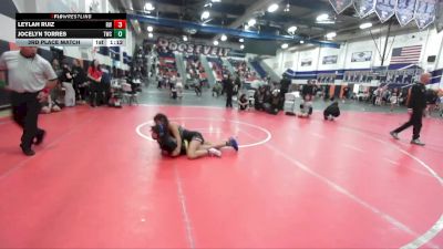 112 lbs 3rd Place Match - Jocelyn Torres, Threshold Wrestling Club vs Leylah Ruiz, Reign WC