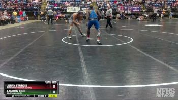 1 - 190 lbs Cons. Semi - Landon King, Grayson County vs Jerry Sturgis, Northampton High School