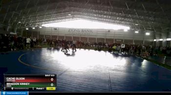 126 lbs Quarterfinal - Braedon Kinney, Orem vs Cache Olson, Westlake