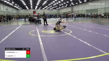 88 lbs Quarterfinal - Trevor Anderson, Team Aggression vs Talon Locust, Brushy Wrestling Club