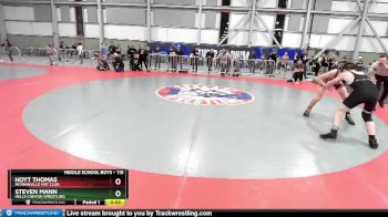 115 lbs Cons. Round 3 - Hoyt Thomas, McMinnville Mat Club vs Steven Mann, Hells Canyon Wrestling