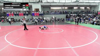 106 lbs Consi Of 8 #1 - Dominic Smeraglino, Masuk vs Owen Blair, Newtown