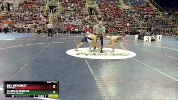 127 lbs Semifinal - Ben DeForest, Bismarck vs Seamus Kuklok, Bismarck Century