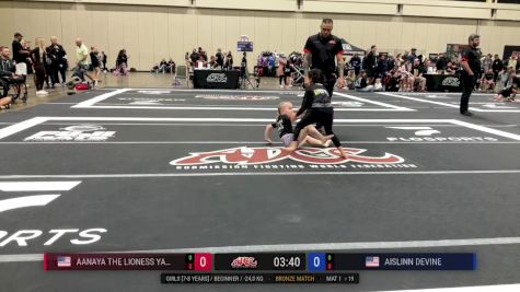 Aanaya The Lioness Yadav vs Aislinn Devine 2025 ADCC Orlando Open/Youth Trials