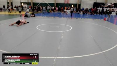 157 lbs Cons. Round 2 - Adrian Monaco, Wichita Wrestling Club vs Carson Beavers, Republic County