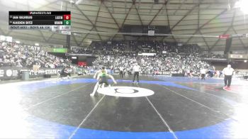 Boys 4A 126 lbs Champ. Round 1 - Kaiden Bitz, Woodinville vs Ian Silveus, Lake Stevens