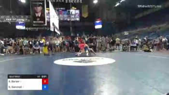 182 lbs Consi Of 16 #1 - Ashton Barker, Iowa vs Griffin Gammell, Iowa