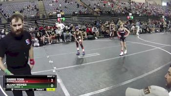 75 lbs Quarterfinals (8 Team) - Alijah Weimer, Kansas Cobras vs Darris Todd, Wyoming Renegades