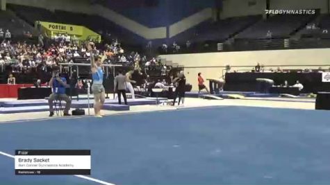 Brady Sacket - Floor, Bart Conner Gymnastics Academy - 2021 USA Gymnastics Development Program National Championships