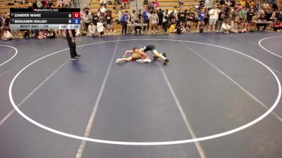 126 lbs Cons. Round 2 - Zander Manz, IA vs Benjamin Walsh, IA