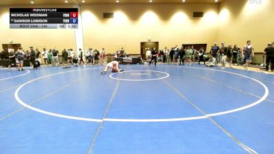 144 lbs Champ. Round 2 - Nicholas Weidman, Pennsylvania vs Dawson Lomison, Pennsylvania