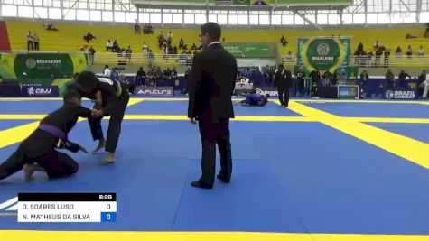 DOUGLAS SOARES LUSO vs NICOLAS MATHEUS DA SILVA 2023 Brasileiro Jiu-Jitsu IBJJF