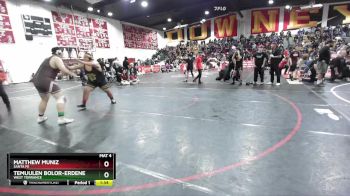 285 lbs Champ. Round 2 - Matthew Muniz, Santa Fe vs Temuulen Bolor-Erdene, West Torrance