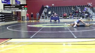 160 lbs Quarterfinal - Isabella Gretzinger, Presbyterian vs Arieana Bacon, Huntingdon