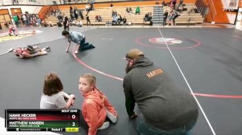 49-53 lbs 1st Place Match - Hawk Hecker, North Big Horn Rams vs Matthew Hansen, Powell Wrestling Club