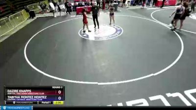 119 lbs Round 3 - Dazire Knapps, Nor Cal Take Down Wrestling Club vs Tabitha Montez Montez, Central Catholic Wrestling Club