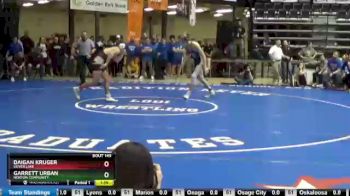 170 lbs Quarterfinal - Daigan Kruger, Silver Lake vs Garrett Urban, Norton Community
