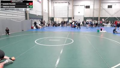 113 lbs Semifinal - Kason Palser, Ravenna vs Tristan Davis, Aquinas Catholic