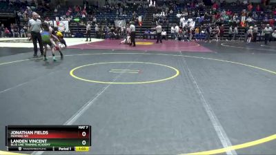 93 lbs Cons. Round 4 - Jonathan Fields, Mustang WC vs Landen Vincent, Blue Line Training Academy